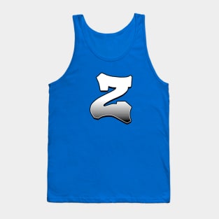 Letter Z- White / Grey fade Tank Top